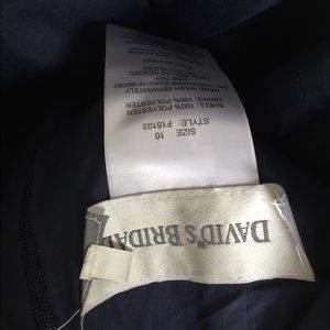 Short navy cocktail dress